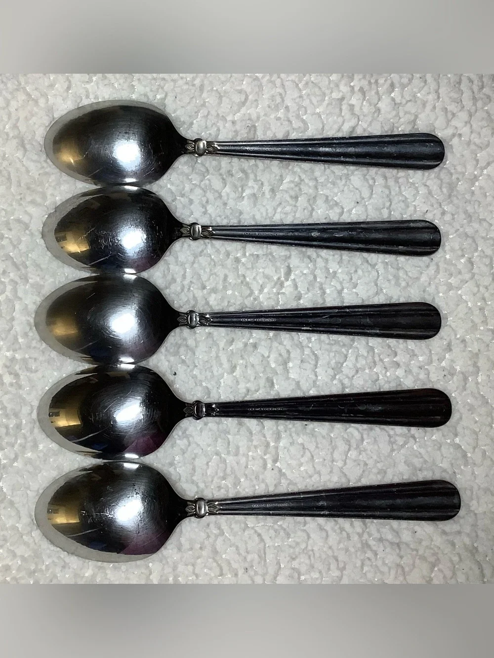 ONEIDA COMMUNITY UNITY SET OF 5 SERVING SPOONS